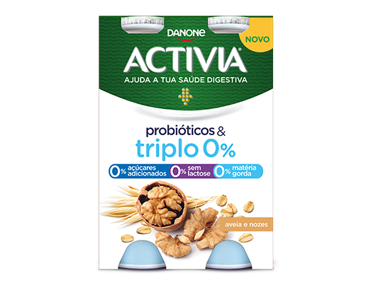 Activia Líquido 0% Aveia e Noz 155g (Mínimo  compra 2 packs)