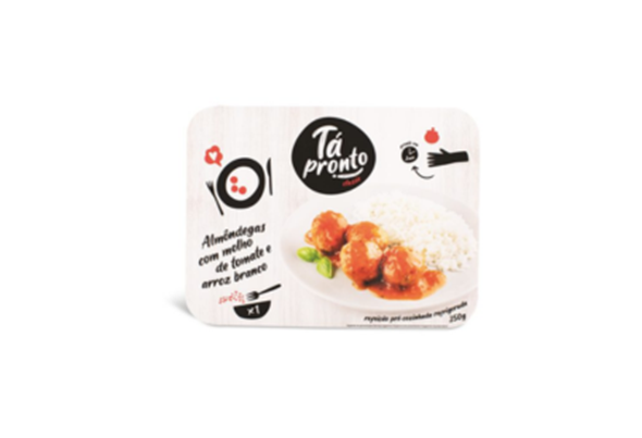 Almondegas C/Molho De Tomate E Arroz Branco