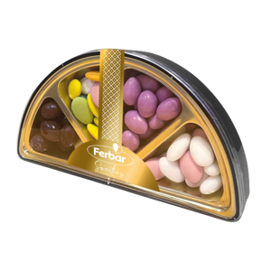 Caixa 1/2 Lua Amêndoas e Drageias Sortidas