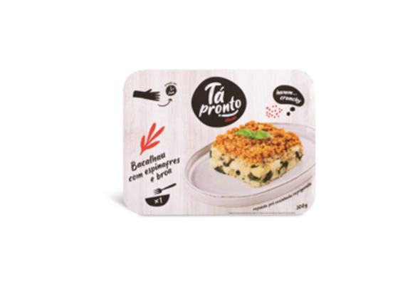 Bacalhau c/Espinafres e Broa