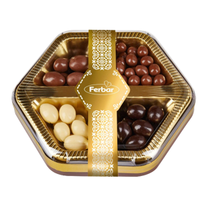 Caixa Hexagonal Amêndoa Sortidas