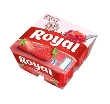 Gelatina Royal Morango (Mínimo  compra 2 packs)