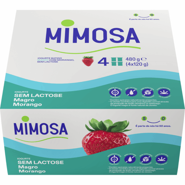 Iogurte Mimosa Magro 4x150g Morango  (Mínimo compra 2 packs)