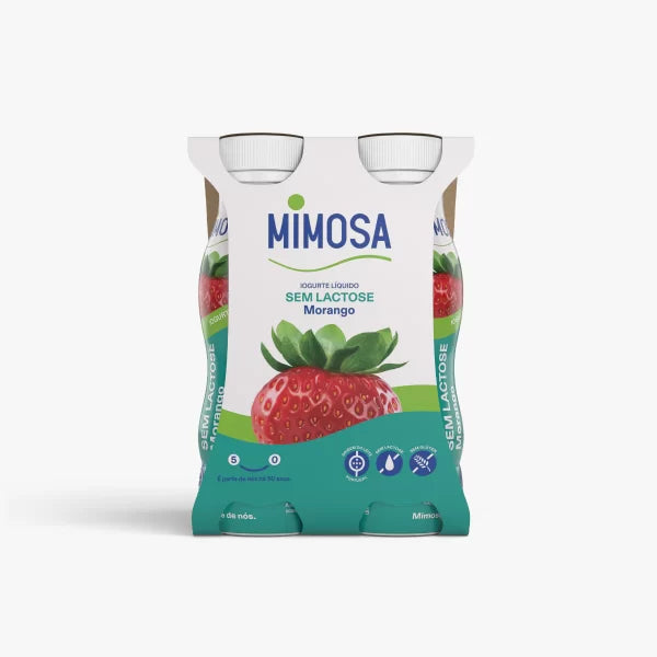 Iogurte Mimosa s/ Lactose Líquido Morango (Mínimo  compra 2 packs)