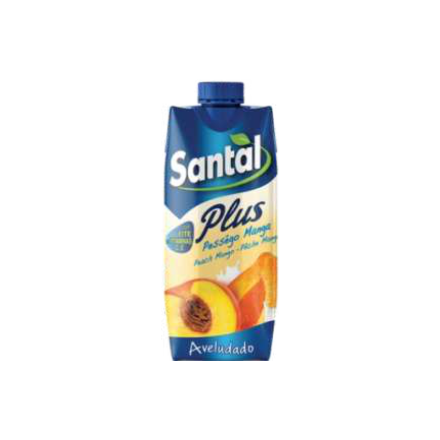 Santal Plus Pêssego/Manga 330ml (Pack 4)